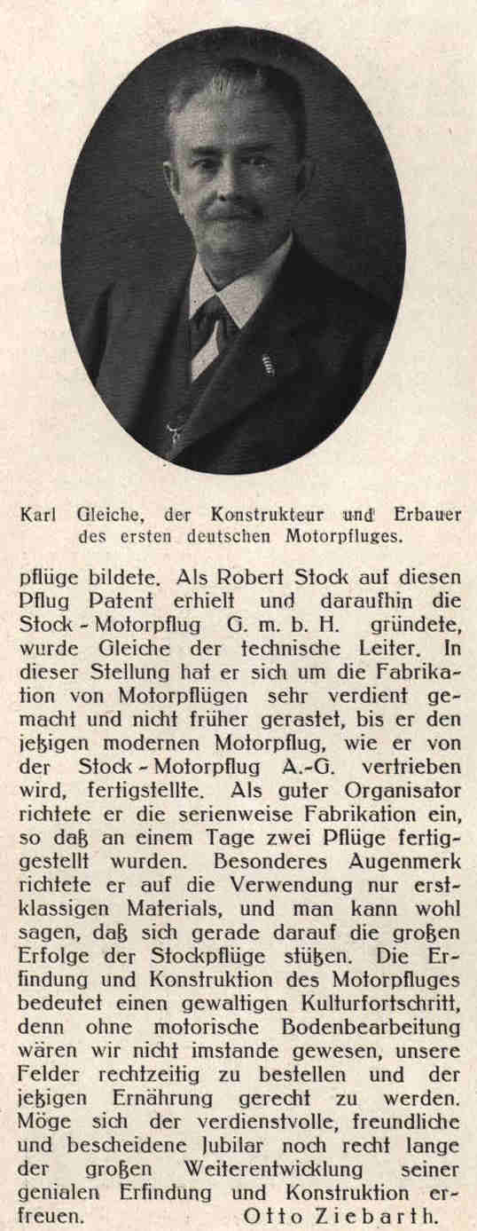 Stock Motorpflug