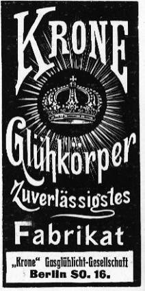 Krone Gasglühlicht Gesellschaft