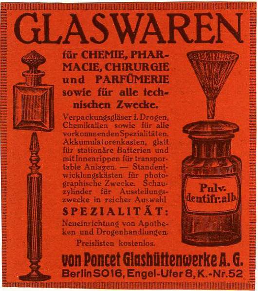 Glashüttenwerke von Poncet am Engeldamm